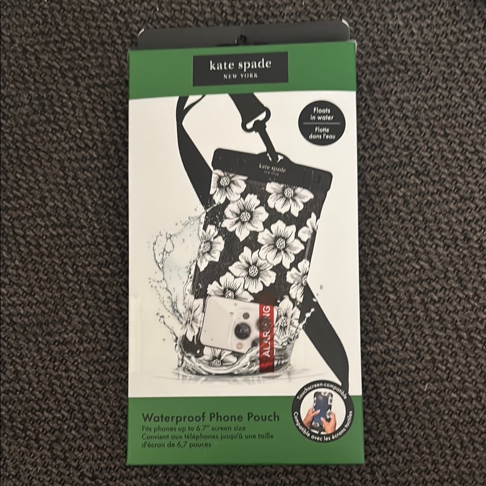 Kate Spade Black Phone Case - Sleek Protective Design